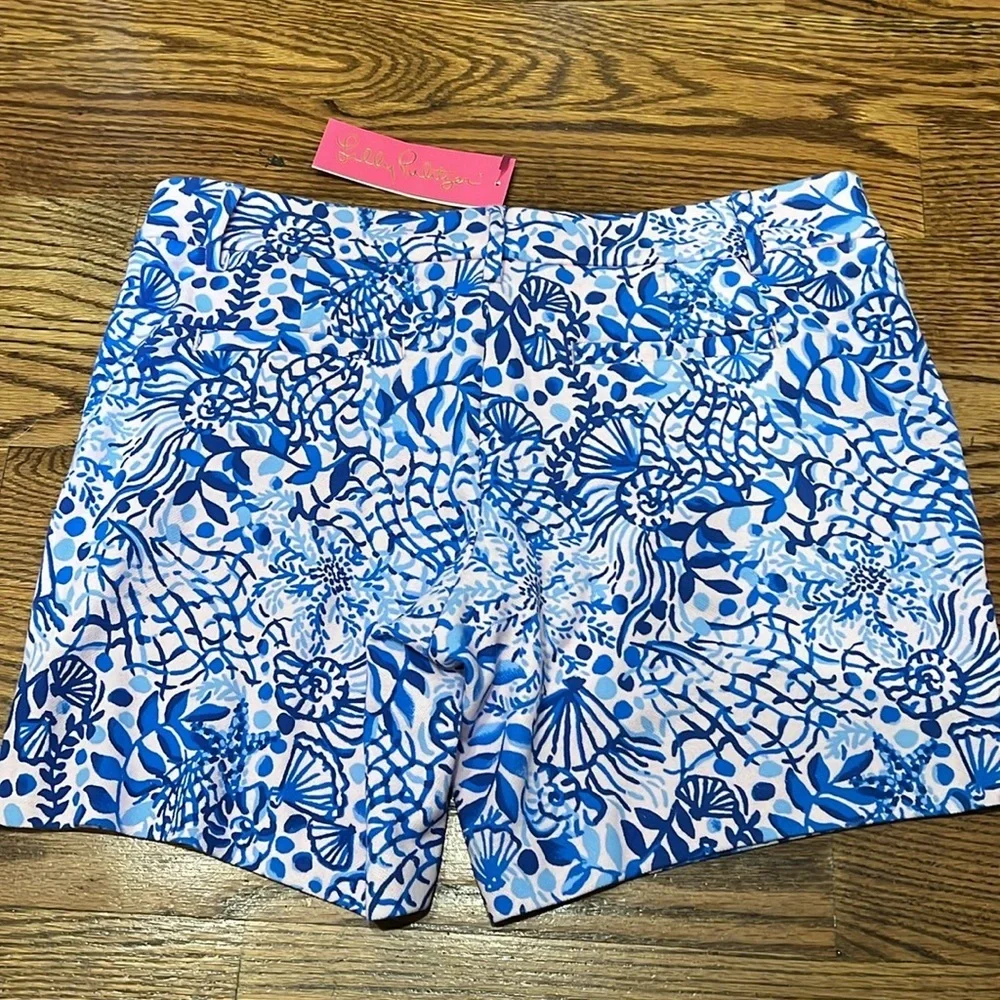 Lilly Pulitzer Jayne knit short Calla Lilly Pink High Tide Good Vibes size 8 NWT